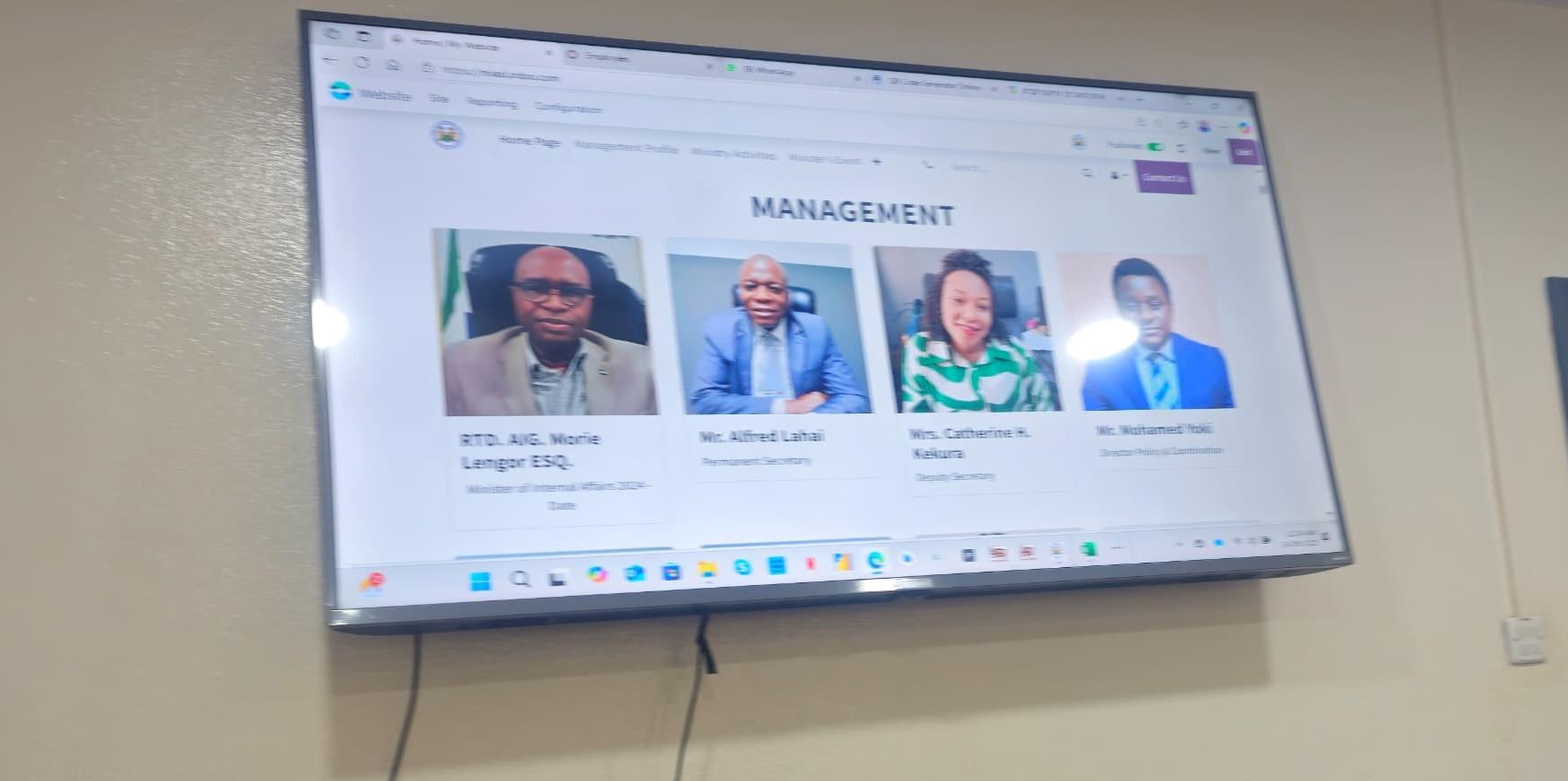 Ministry of Internal Affairs Present Employee Database to HRMO. MIA Website 