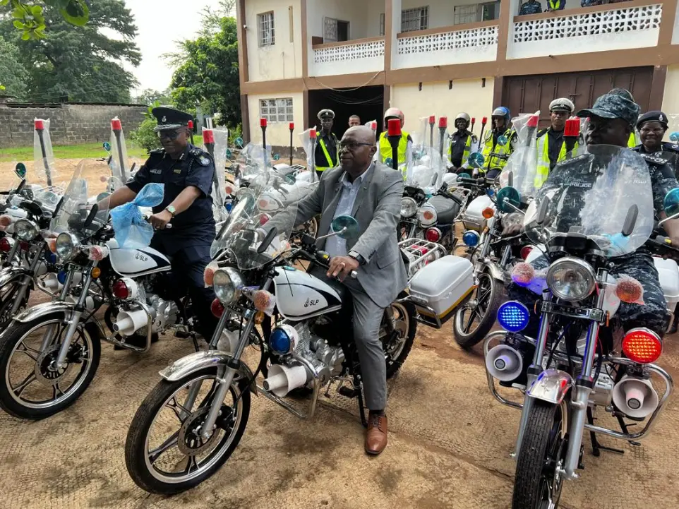 Minister of Internal Affairs Commissions 30 Motorbikes to Enhance Police Capabilities